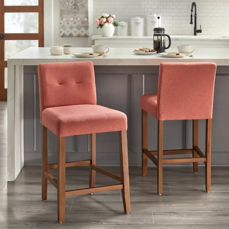 Lifestorey Crawford 26-inch Stool (Set of 2)