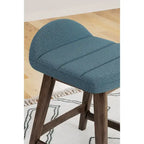 Tabouret de bar rembourré hauteur comptoir - 19 larg. x 20 prof. x 29 haut.