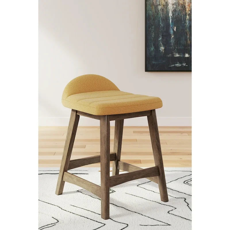 Tabouret de bar rembourré hauteur comptoir - 19 larg. x 20 prof. x 29 haut.