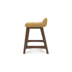 Tabouret de bar rembourré hauteur comptoir - 19 larg. x 20 prof. x 29 haut.