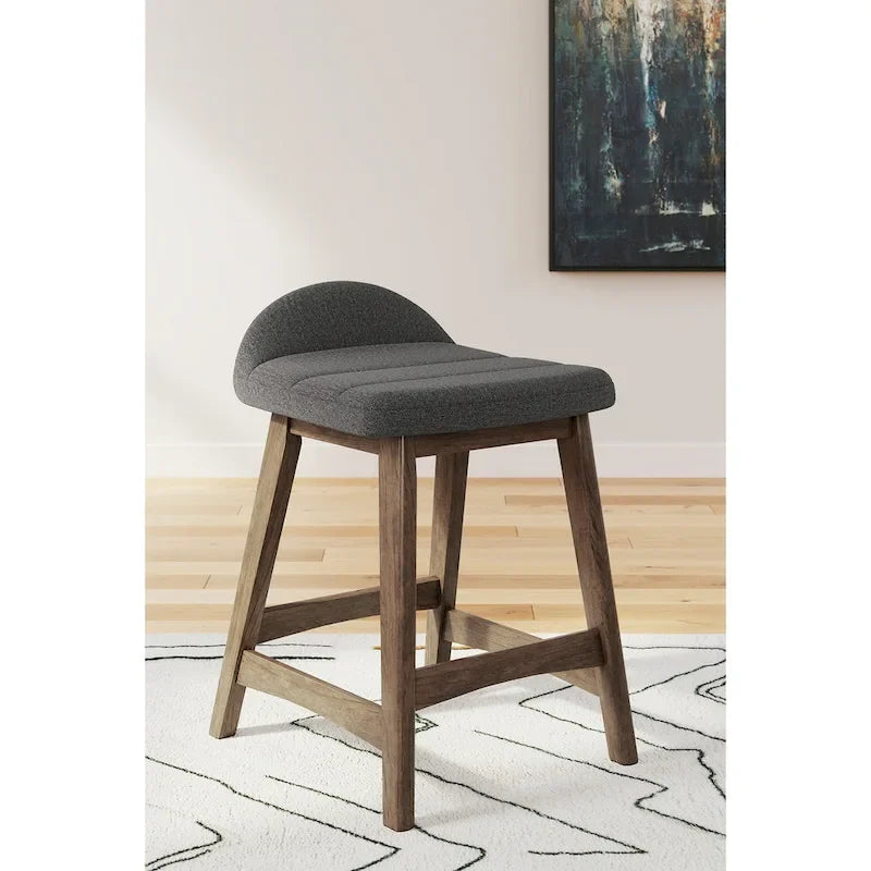 Tabouret de bar rembourré hauteur comptoir - 19 larg. x 20 prof. x 29 haut.