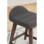 Tabouret de bar rembourré hauteur comptoir - 19 larg. x 20 prof. x 29 haut.