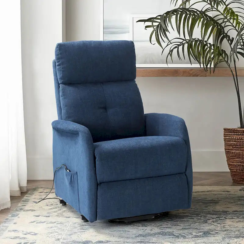 Fauteuil inclinable électrique avec assistance au lever et base métallique