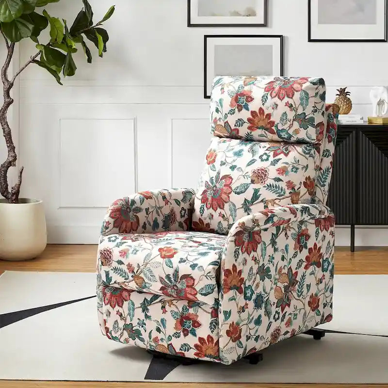 Fauteuil inclinable électrique avec assistance au lever et base métallique