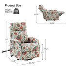 Fauteuil inclinable électrique avec assistance au lever et base métallique