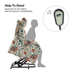 Fauteuil inclinable électrique avec assistance au lever et base métallique