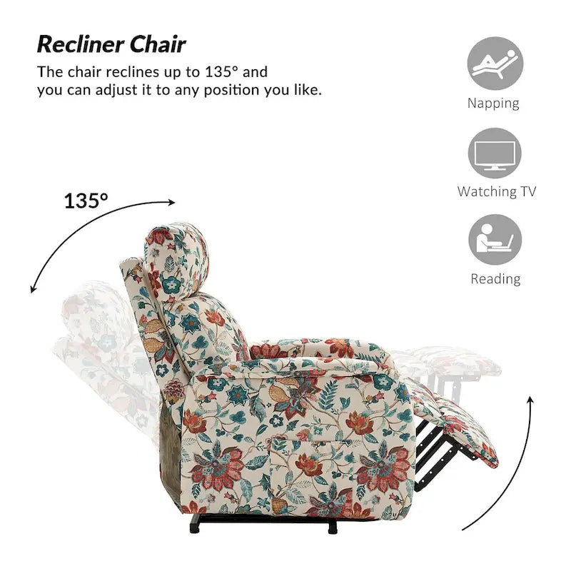 Fauteuil inclinable électrique avec assistance au lever et base métallique
