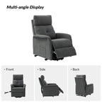 Fauteuil inclinable électrique avec assistance au lever et base métallique