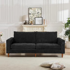 82,68 Canapé de salon, Causeuse avec port USB/Type-C, Causeuse confortable en chenille avec housse amovible