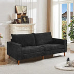 82,68 Canapé de salon, Causeuse avec port USB/Type-C, Causeuse confortable en chenille avec housse amovible
