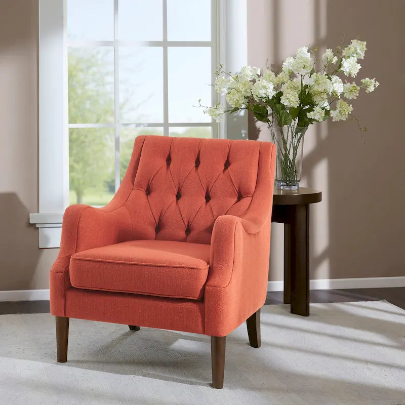 Fauteuil d'appoint capitonné