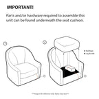 Fauteuil d'appoint capitonné