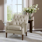 Fauteuil d'appoint capitonné