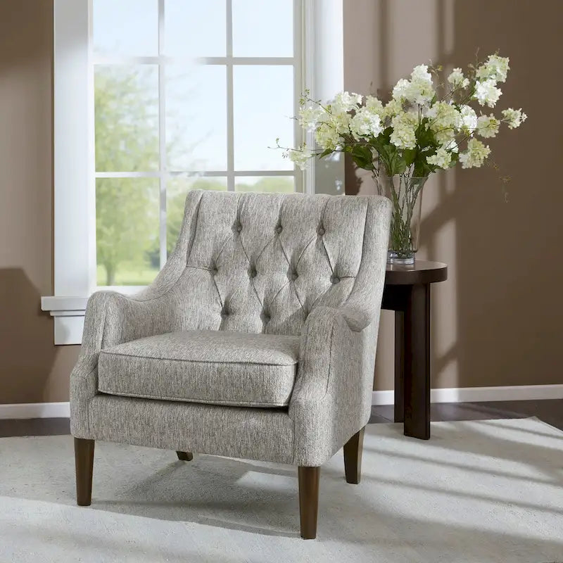 Fauteuil d'appoint capitonné
