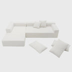 Canapé de salon modulaire en sections
