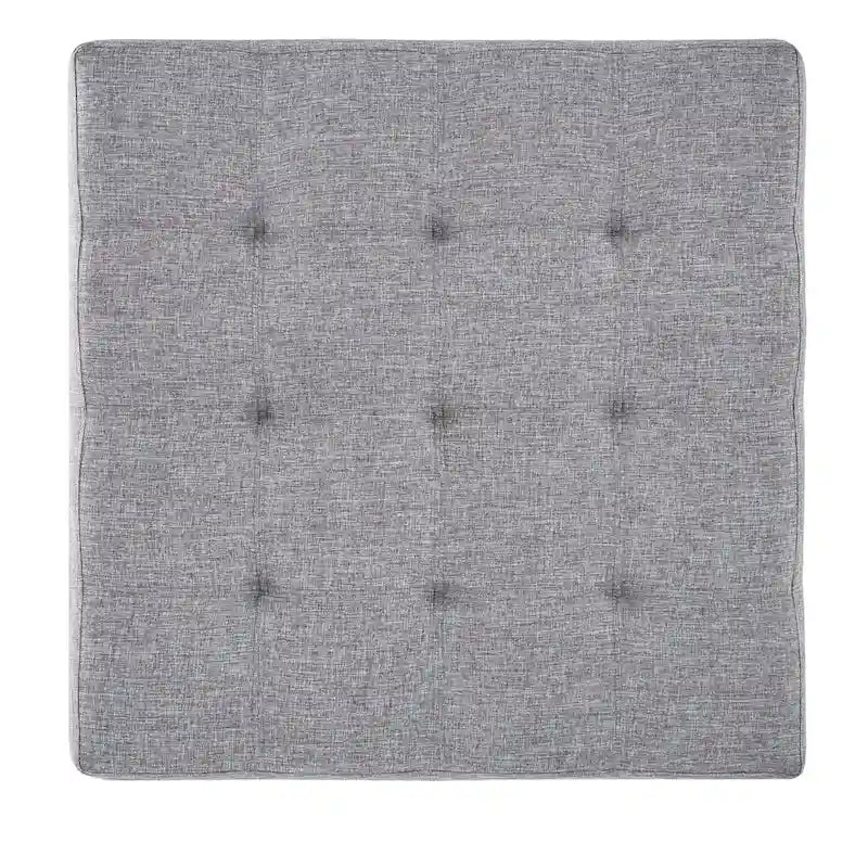 Table basse de style panneau en pin avec repose-pieds