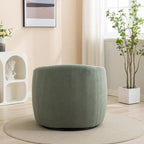 Fauteuil d'appoint pivotant à 360° en tissu, style glamour moderne