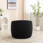 Fauteuil d'appoint pivotant à 360° en tissu, style glamour moderne