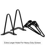 Pieds de Meuble Épingle à Cheveux Métal Lot de 4