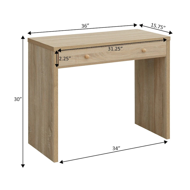 Bureau de 36 pouces à 1 tiroir