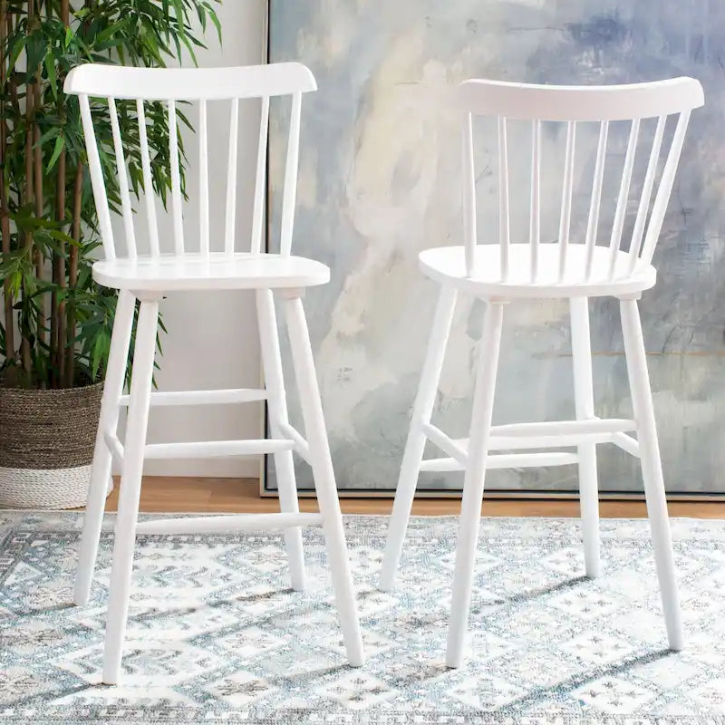 Tabouret de bar à fuseaux de ferme Safavieh Aida de 76,2 cm – 19,9 x 19,8 x 38 – 20Lx20Px43H