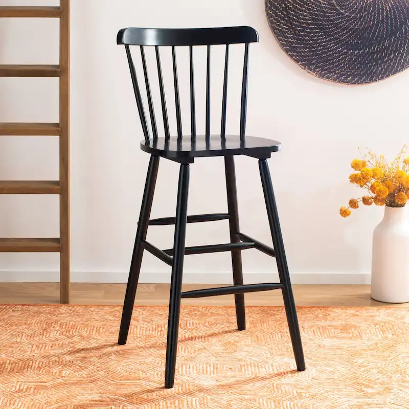 Tabouret de bar à fuseaux de ferme Safavieh Aida de 76,2 cm – 19,9 x 19,8 x 38 – 20Lx20Px43H