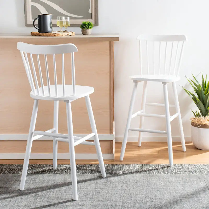 Tabouret de bar à fuseaux de ferme Safavieh Aida de 76,2 cm – 19,9 x 19,8 x 38 – 20Lx20Px43H