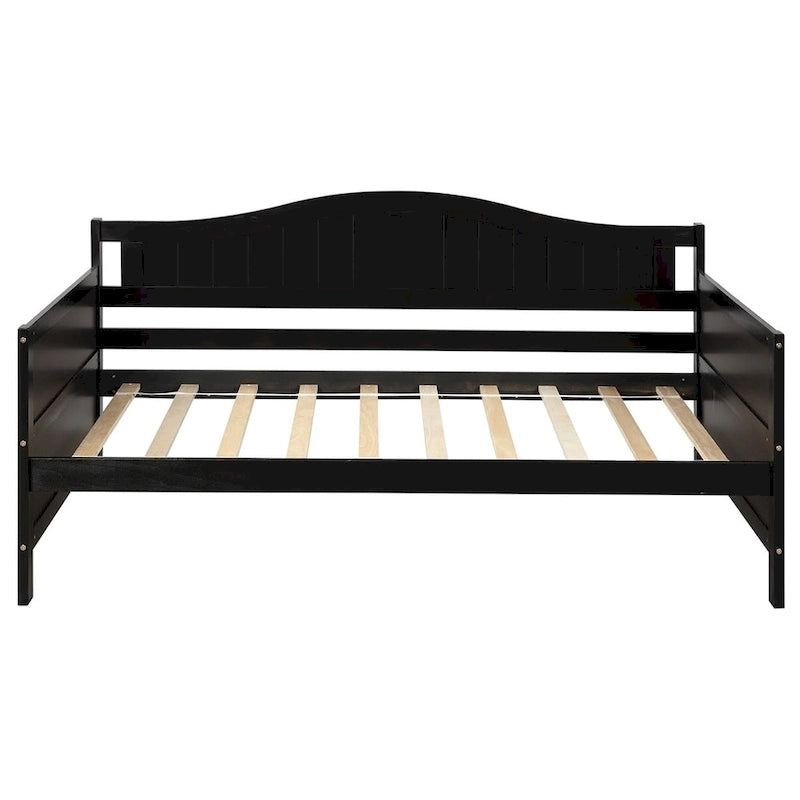 Lit de repos double en bois avec 2 tiroirs