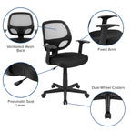 Chaise de bureau ergonomique pivotante en maille pour le milieu du dos