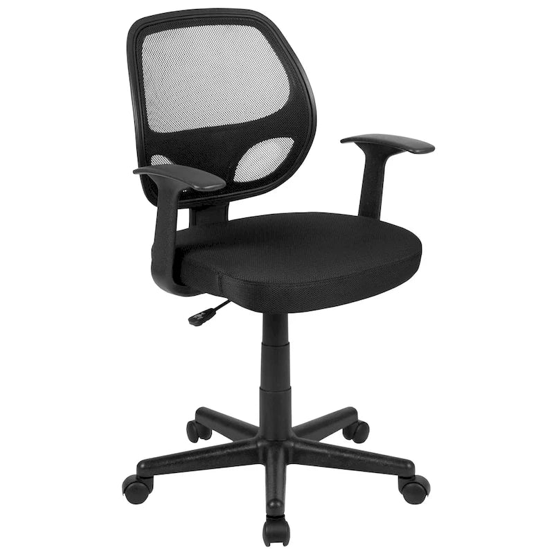 Chaise de bureau ergonomique pivotante en maille pour le milieu du dos