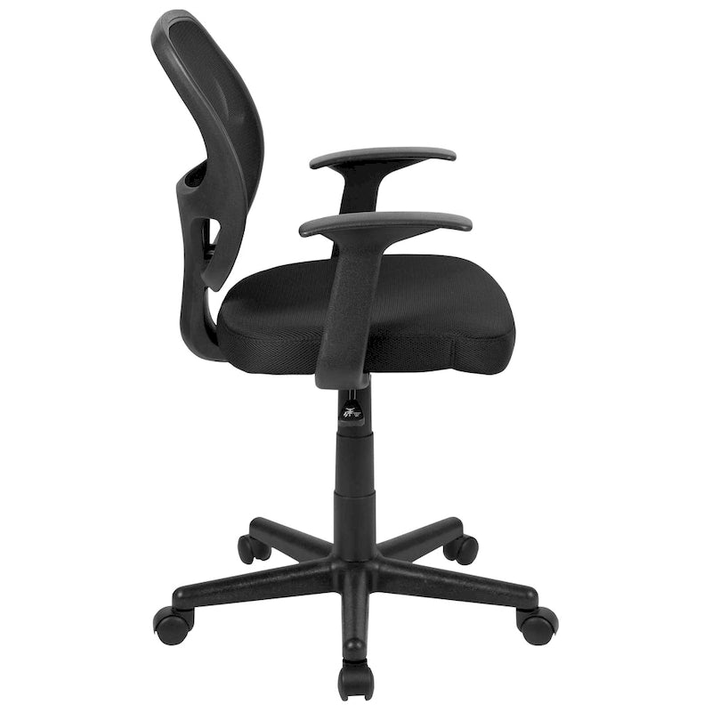 Chaise de bureau ergonomique pivotante en maille pour le milieu du dos