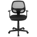 Chaise de bureau ergonomique pivotante en maille pour le milieu du dos