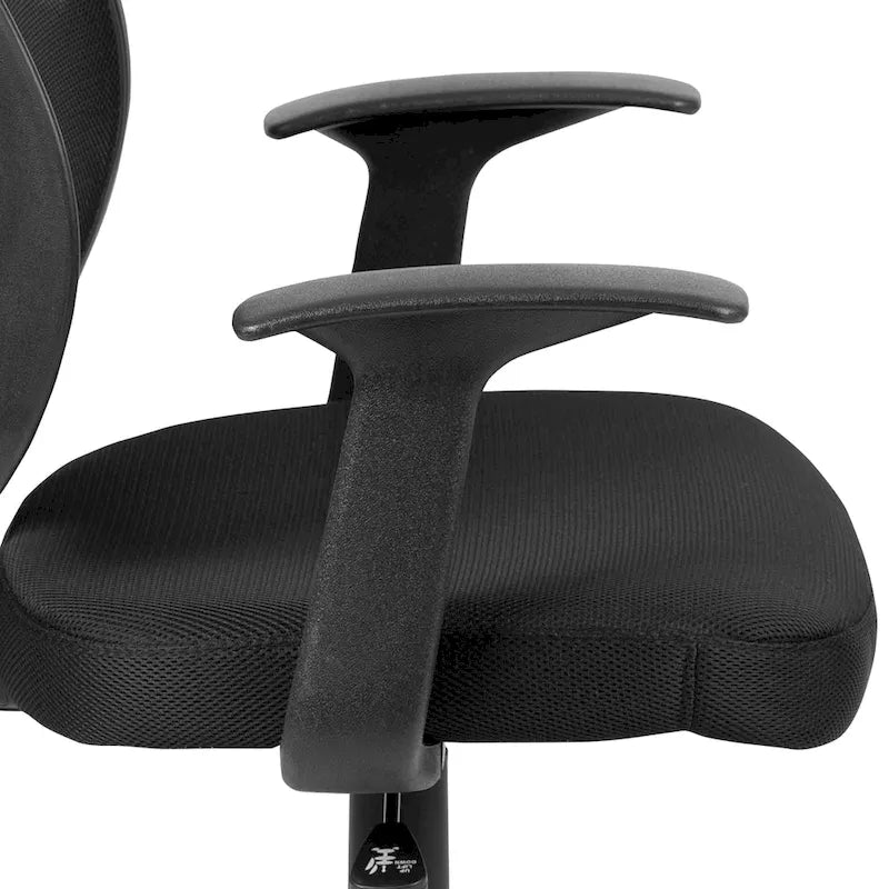 Chaise de bureau ergonomique pivotante en maille pour le milieu du dos
