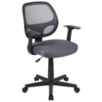 Chaise de bureau ergonomique pivotante en maille pour le milieu du dos