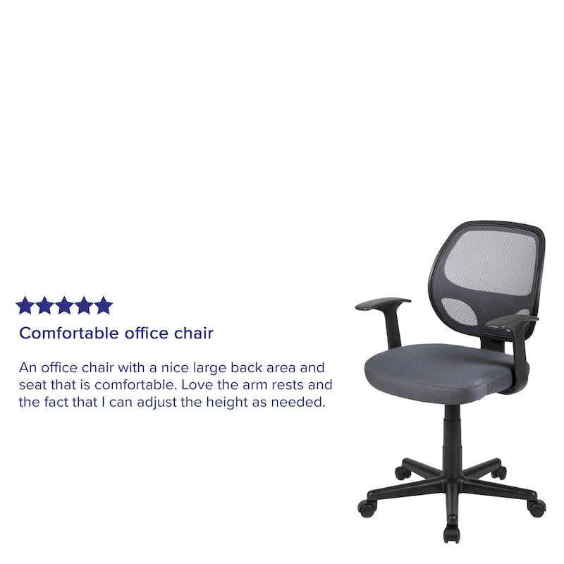 Chaise de bureau ergonomique pivotante en maille pour le milieu du dos