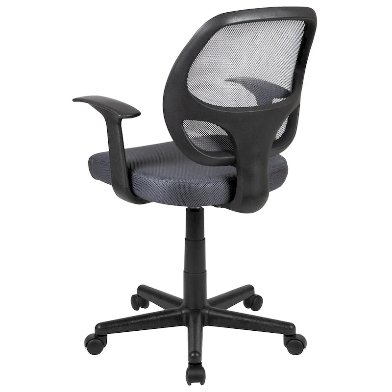 Chaise de bureau ergonomique pivotante en maille pour le milieu du dos