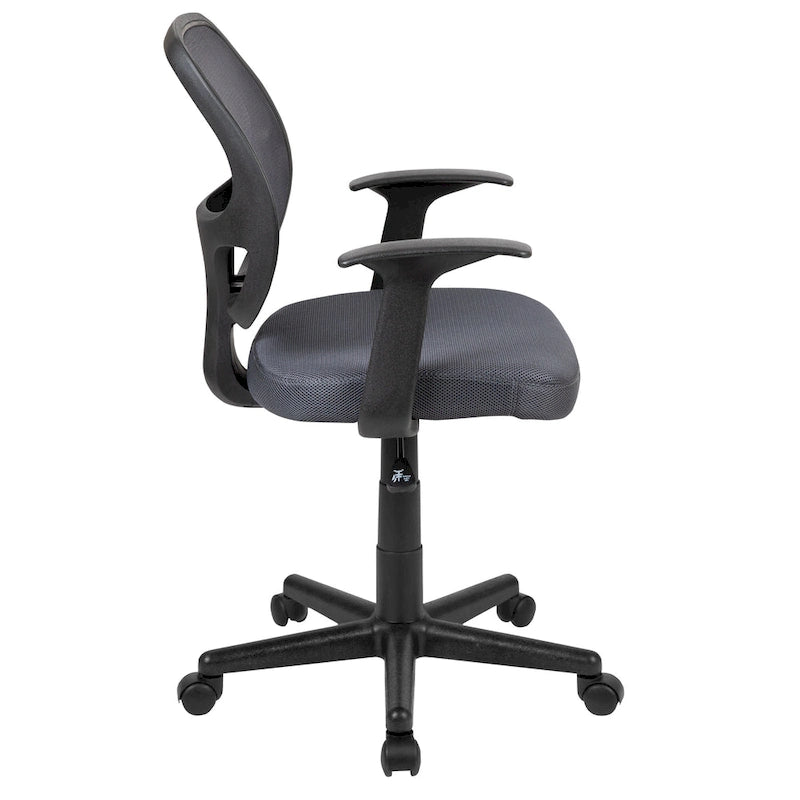 Chaise de bureau ergonomique pivotante en maille pour le milieu du dos
