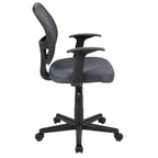 Chaise de bureau ergonomique pivotante en maille pour le milieu du dos