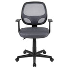 Chaise de bureau ergonomique pivotante en maille pour le milieu du dos