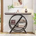Console de 99,1 cm, table d'entrée industrielle à 4 niveaux