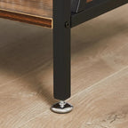 Table de chevet à 1 tiroir avec station de charge et étagère de rangement