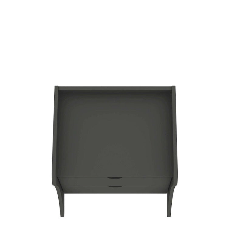 Table de chevet à 2 tiroirs style milieu de siècle moderne