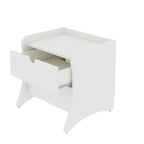 Table de chevet à 2 tiroirs style milieu de siècle moderne