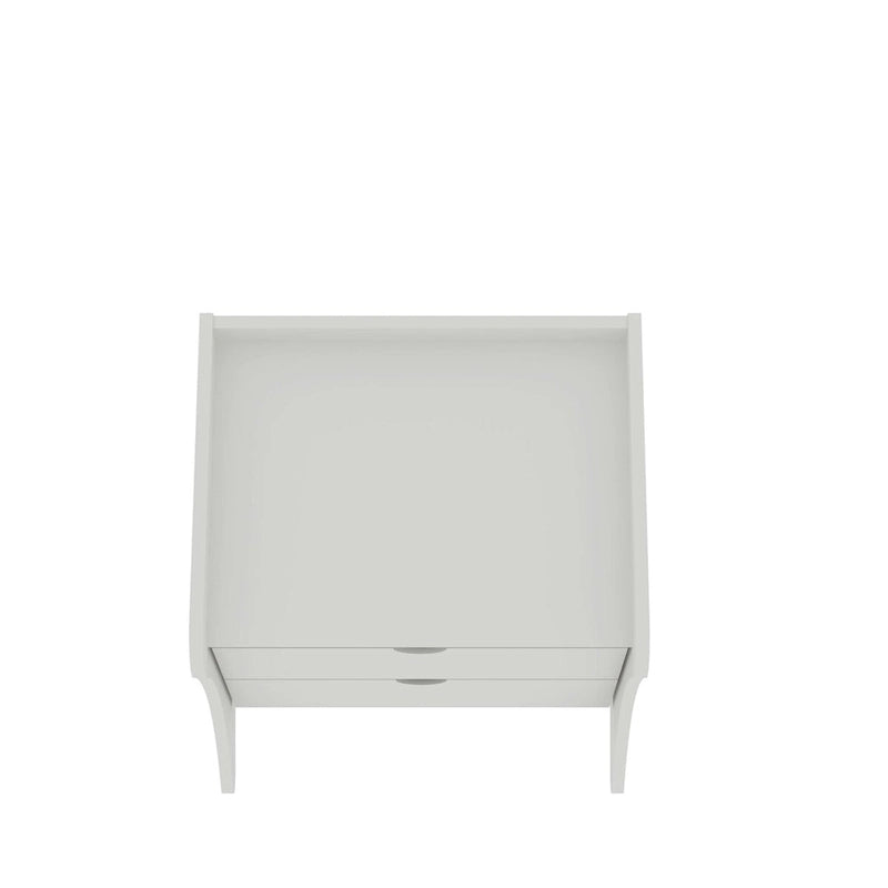 Table de chevet à 2 tiroirs style milieu de siècle moderne