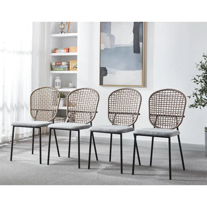 Table à manger de cuisine moderne 5 pièces pour 4-6 personnes