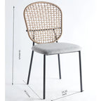 Table à manger de cuisine moderne 5 pièces pour 4-6 personnes