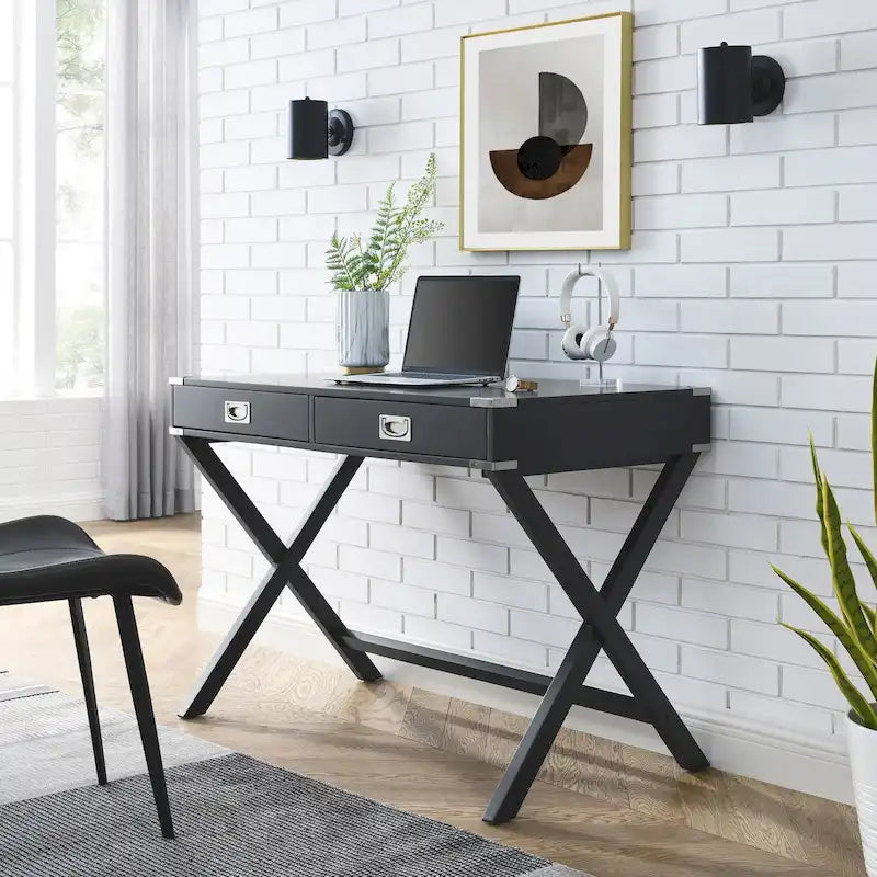 Bureau informatique avec rangement, bureau en bois massif avec tiroirs, table d'étude moderne pour bureau à domicile, petit bureau d'écriture