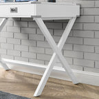 Bureau informatique avec rangement, bureau en bois massif avec tiroirs, table d'étude moderne pour bureau à domicile, petit bureau d'écriture