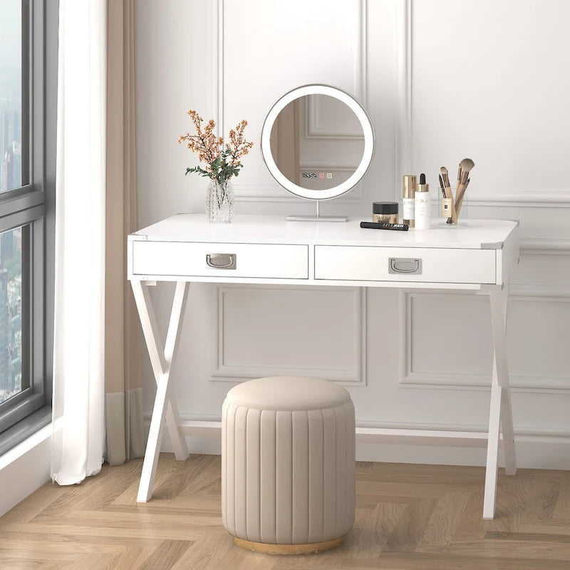Bureau informatique avec rangement, bureau en bois massif avec tiroirs, table d'étude moderne pour bureau à domicile, petit bureau d'écriture