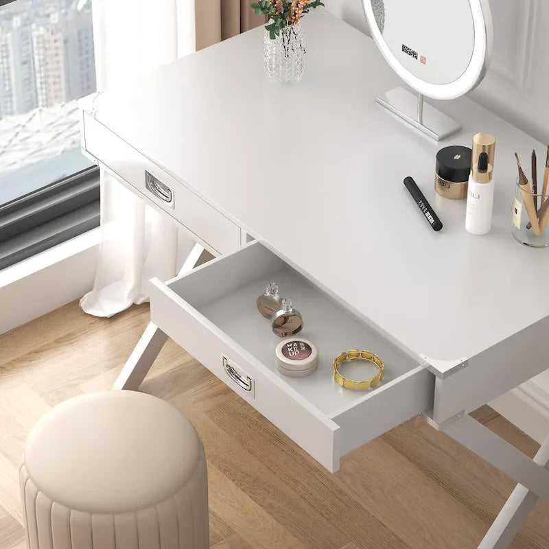 Bureau informatique avec rangement, bureau en bois massif avec tiroirs, table d'étude moderne pour bureau à domicile, petit bureau d'écriture